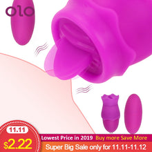 Load image into Gallery viewer, OLO Clitoris Stimulator Bullet Tongue Vibrator Vagina Ball Vibrating Egg G spot Oral Licking Nipple Sucker Sex Toys for Women